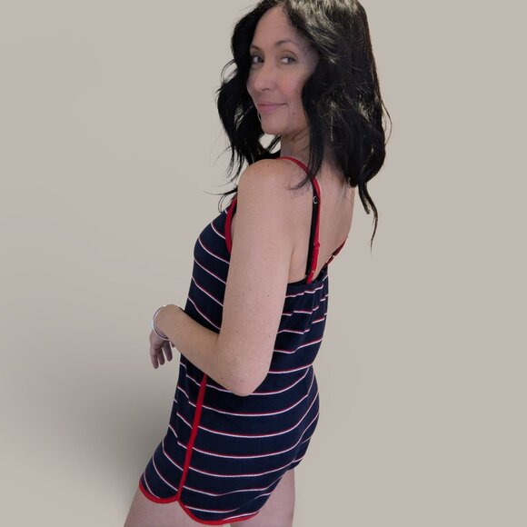 Mossimo Red, White and Blue Striped Romper - Small - Picture 2 of 10